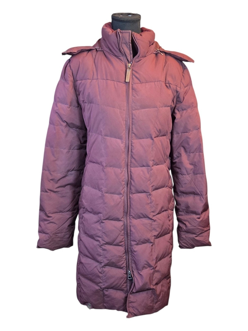 Windriver Women's Plum Purple 600 Down Filled Hooded Puffer Jacket Size Small - Picture 2 of 8
